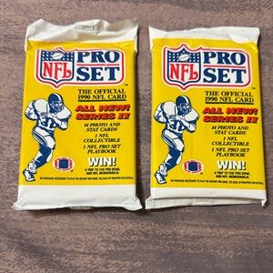 NFL Pro Set 1990 Series II Cards - 2 unopened packs. New.